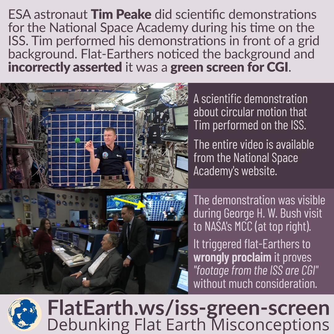 Tim Scientific Demonstration on the ISS and the Screen Conspiracy –