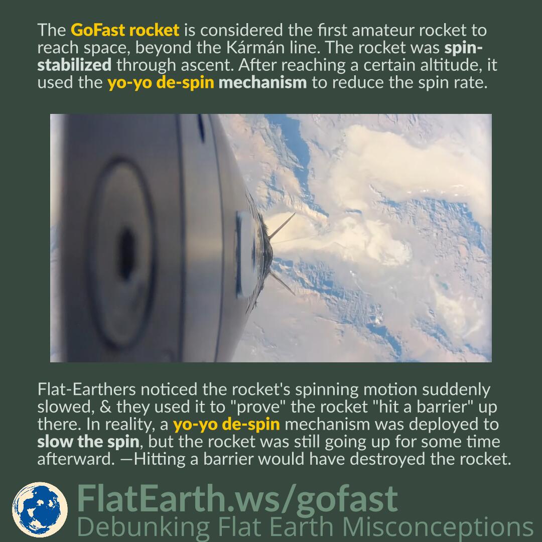 Udelukke At afsløre abstrakt GoFast Rocket and Yo-Yo De-Spin Mechanism – FlatEarth.ws